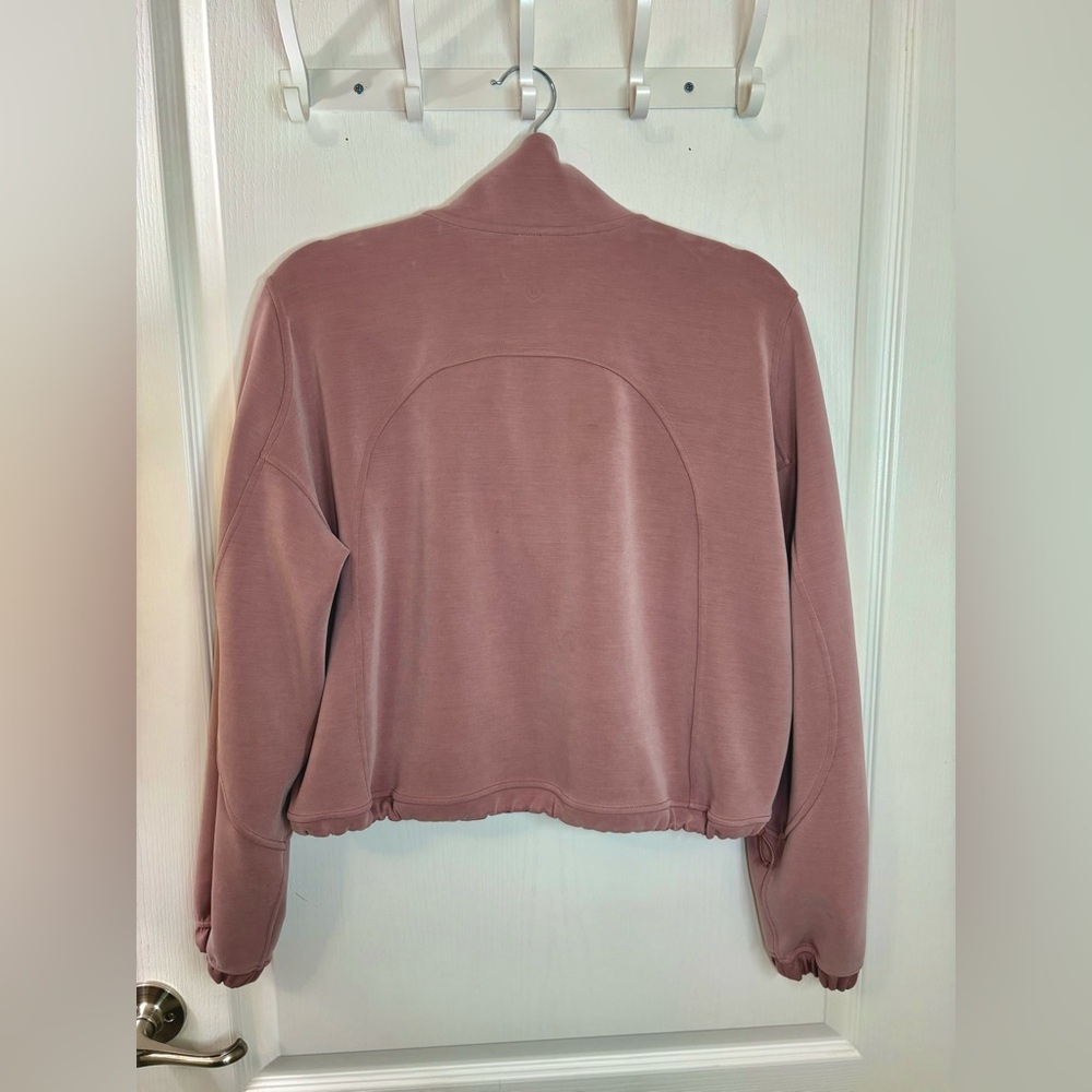 Lululemon•Brushed Softstreme Half Zip Cinch Pullover•Twilight Rose•FLAWLESS•8 - Picture 8 of 16